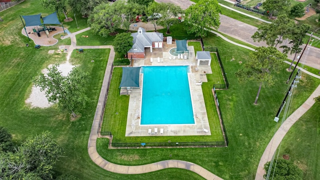 drone / aerial view