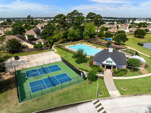 birds eye view of property featuring a residential view