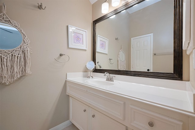 bathroom with vanity