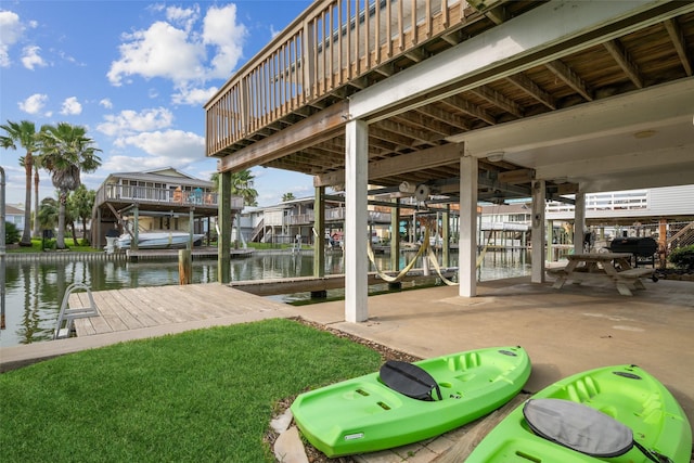 22118 Matagorda Dr, Galveston, TX 77554 - dock area with a water view