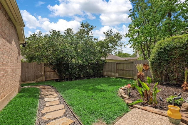 9614 Oconnor Ln, Missouri City, TX 77459 - view of yard featuring a fenced backyard