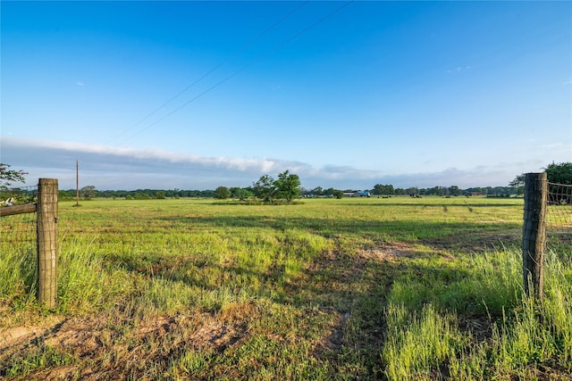 view of yard featuring a rural view