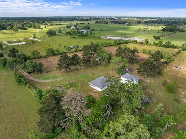 bird's eye view featuring a rural view