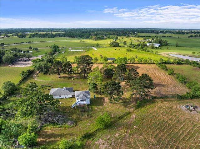 drone / aerial view featuring a rural view