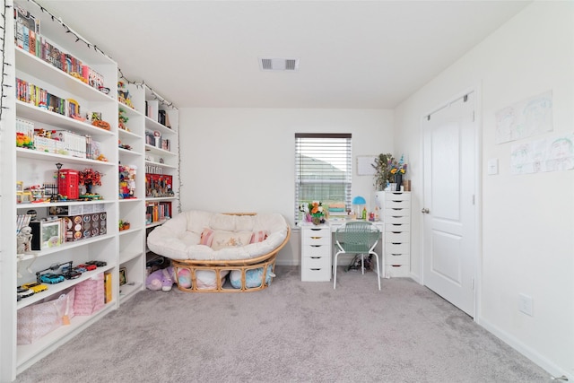 41534 Stampede Stream Dr, Magnolia, TX 77354 - game room featuring visible vents, carpet flooring, and baseboards