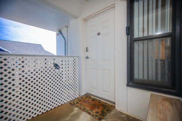 view of exterior entry