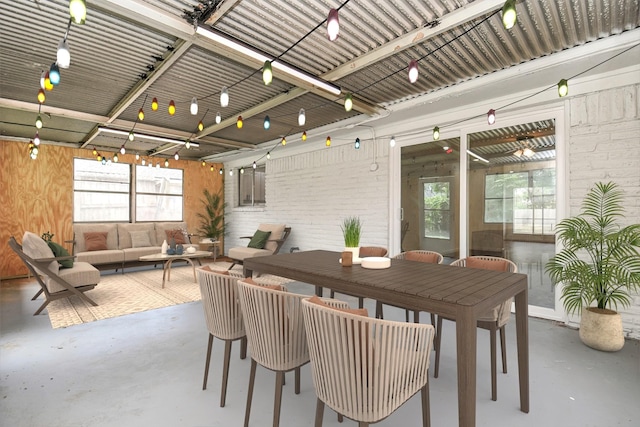 exterior space featuring concrete floors