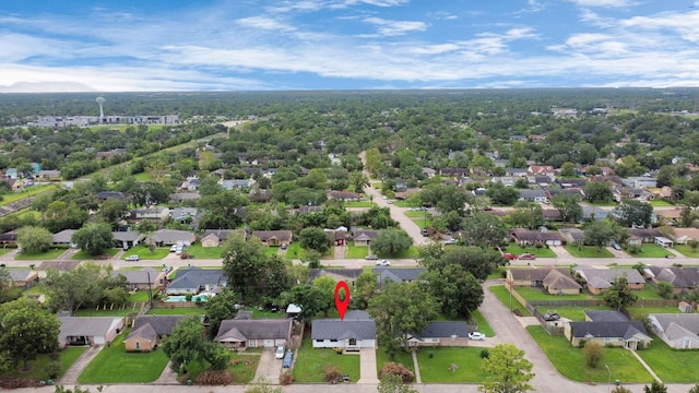 bird's eye view featuring a residential view