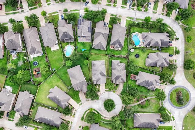 bird's eye view featuring a residential view
