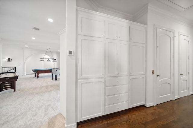 closet featuring visible vents