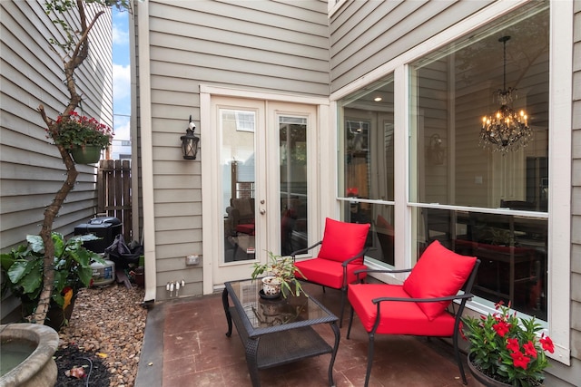 view of patio / terrace with fence