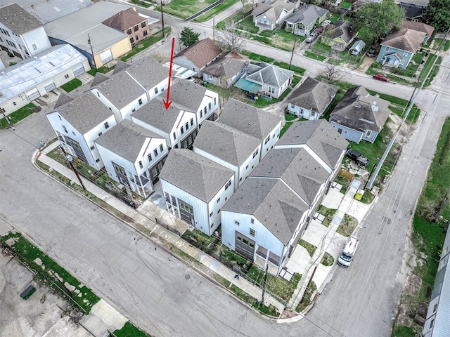 1707 Milby St, Houston, TX 77003 - drone / aerial view with a residential view