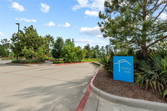 15306 Guava Vis, Conroe, TX 77302 - view of concrete street featuring curbs and street lights