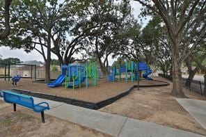 view of community jungle gym
