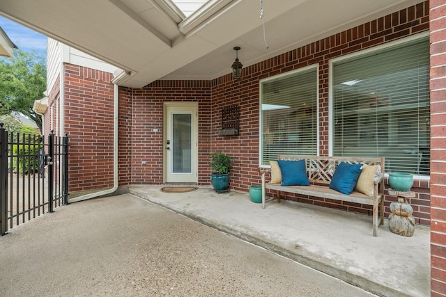 view of patio / terrace with fence