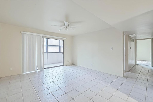 3045 Walnut Bend Ln Unit 27, Houston, TX 77042 - spare room featuring ceiling fan and light tile patterned flooring
