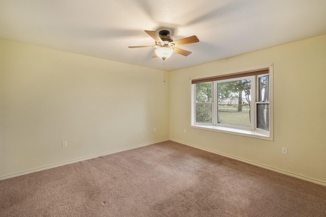 6625 E Post Rd, Kyle, TX 78640 - empty room with a ceiling fan, baseboards, and carpet