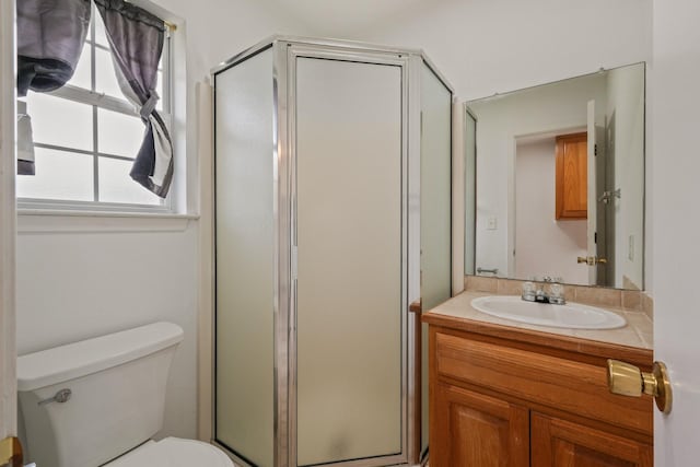 6625 E Post Rd, Kyle, TX 78640 - bathroom with a healthy amount of sunlight, toilet, and a shower stall