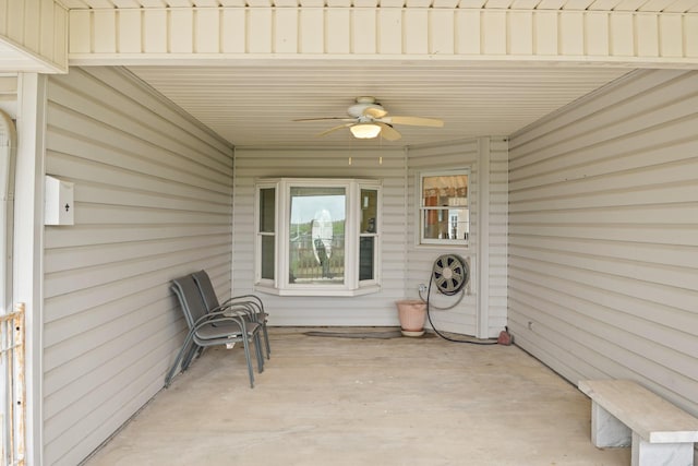 6625 E Post Rd, Kyle, TX 78640 - view of patio / terrace with ceiling fan