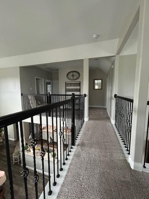 15419 Greenford Glen Dr, Cypress, TX 77429 - hallway with carpet floors and baseboards