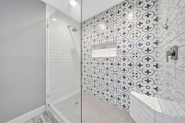 1226 Westgreen Blvd, Katy, TX 77450 - bathroom featuring a walk in shower and baseboards