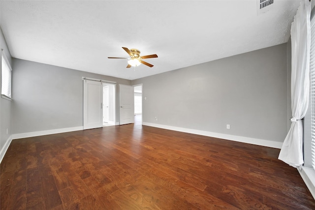 1226 Westgreen Blvd, Katy, TX 77450 - interior space with baseboards, ceiling fan, visible vents, and wood finished floors