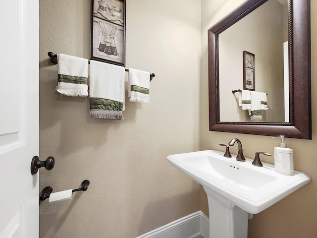 bathroom with a sink