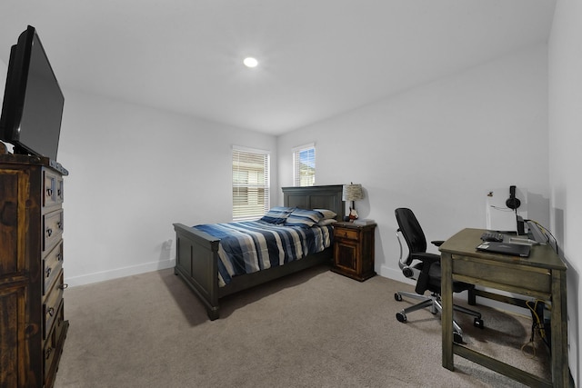 9911 Silverling Ct, Conroe, TX 77385 - bedroom with baseboards, recessed lighting, and light colored carpet