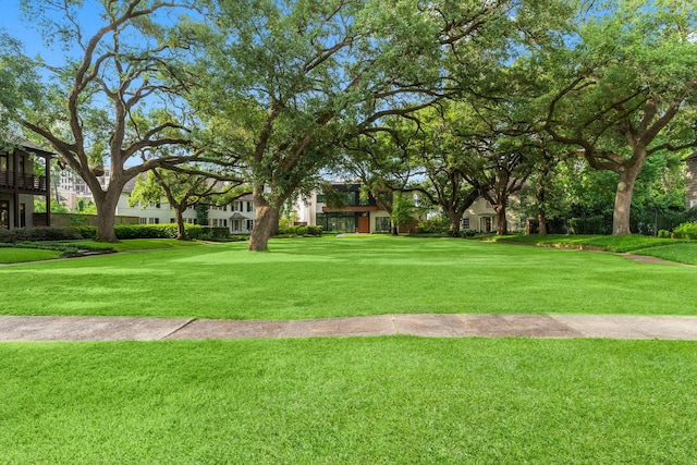 2530 Stanmore Dr, Houston, TX 77019 - surrounding community with a lawn