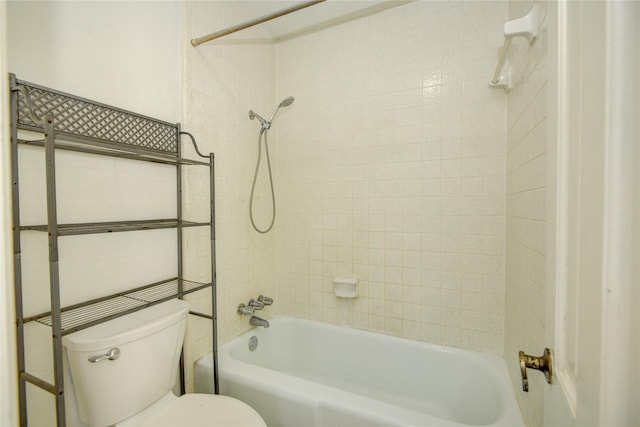 full bath featuring tub / shower combination and toilet