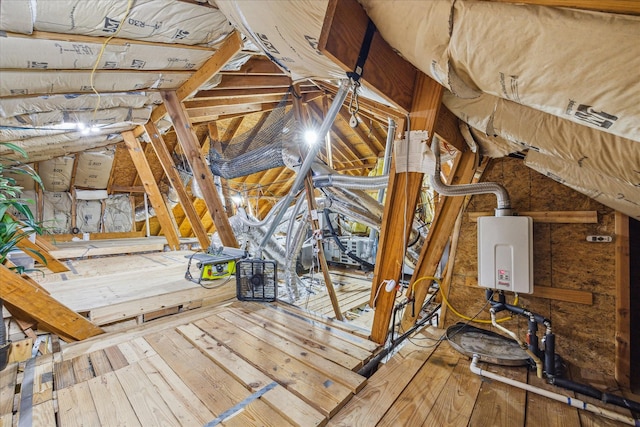 view of attic