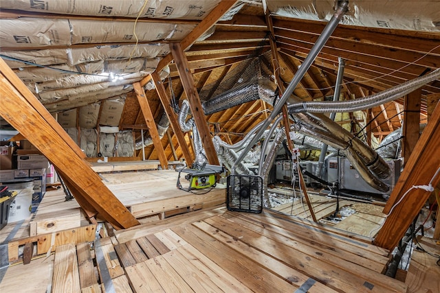 view of attic