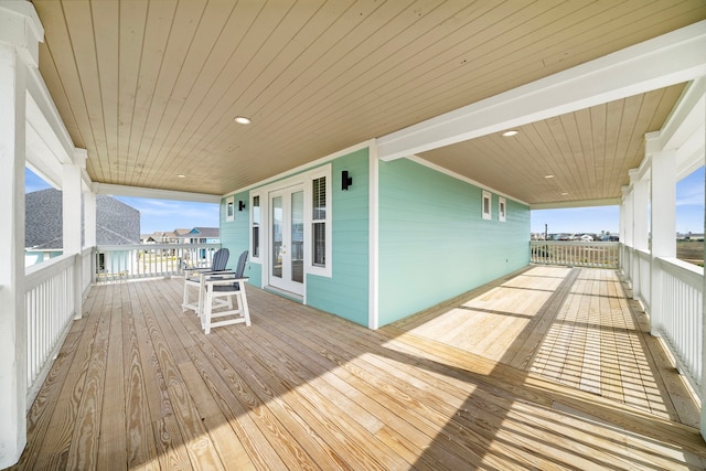 4014 Miramar Ct, Galveston, TX 77554 - view of wooden deck