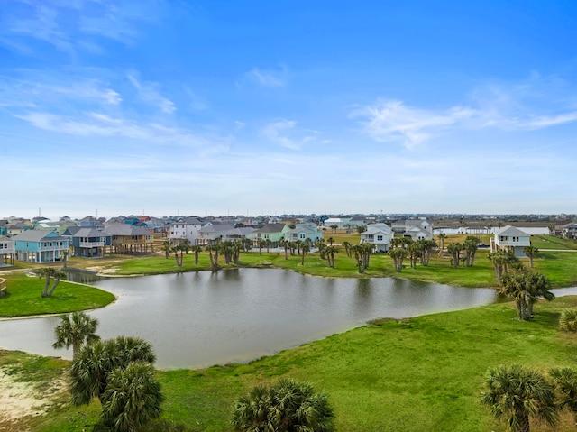 4014 Miramar Ct, Galveston, TX 77554 - property view of water featuring a residential view