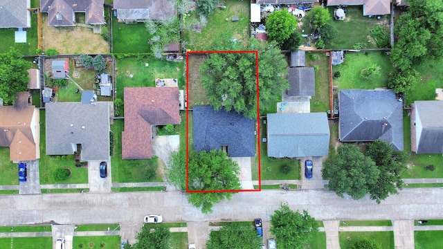 16315 Summer Dew Ln, Houston, TX 77095 - aerial view of residential area featuring property boundaries highlighted