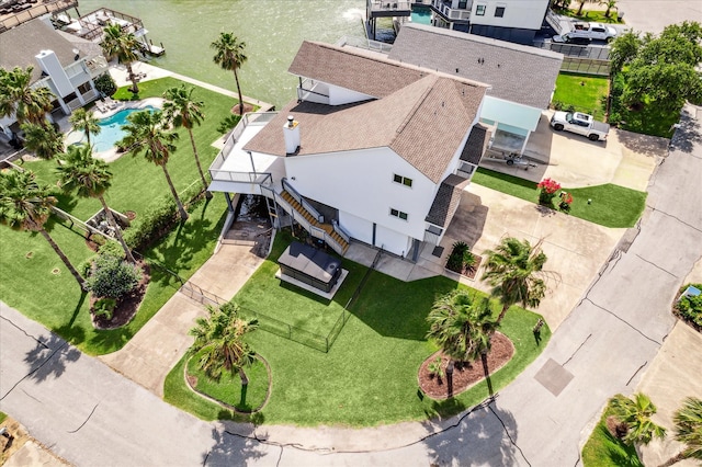 138 Isles End Rd, Tiki Island, TX 77554 - view of subject property featuring a pool