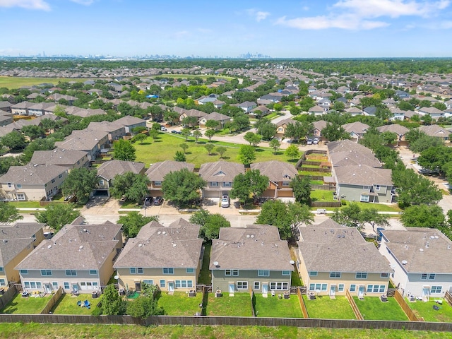 drone / aerial view featuring a residential view