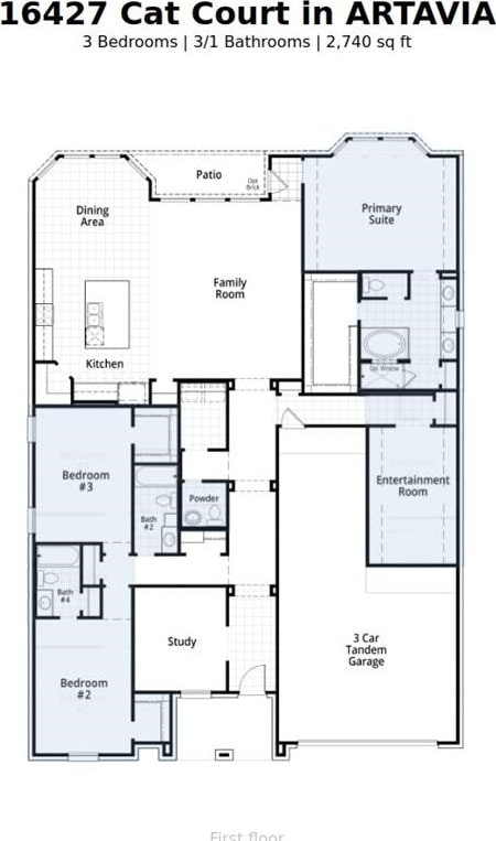 16427 Cat Ct, Conroe, TX 77302 - plan