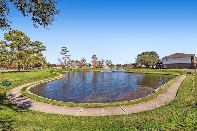 view of water feature