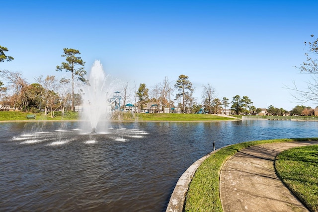 view of water feature