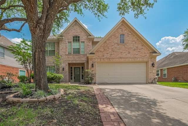 10310 Sable Trail Ln, Houston, TX 77064 - traditional-style house with brick siding, driveway, and a garage