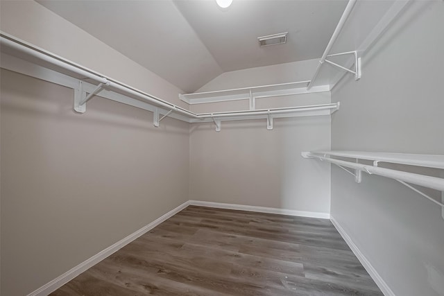 10310 Sable Trail Ln, Houston, TX 77064 - walk in closet with wood finished floors and vaulted ceiling