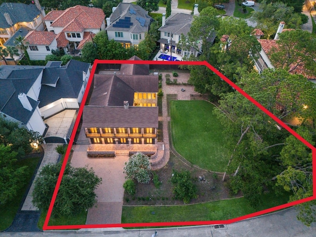 5040 Fieldwood Dr, Houston, TX 77056 - bird's eye view with a residential view