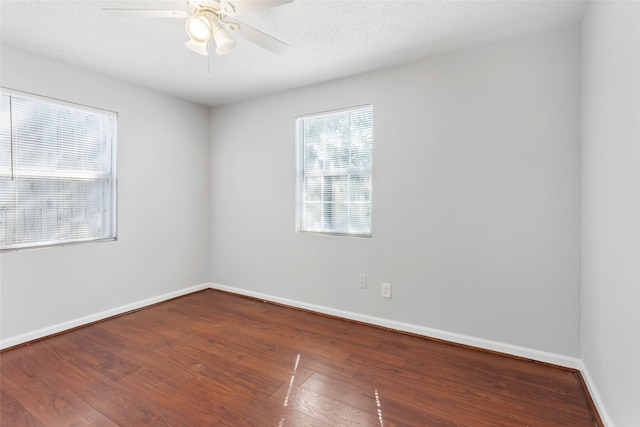 3450 Lydia St, Houston, TX 77021 - spare room with baseboards, ceiling fan, and wood finished floors