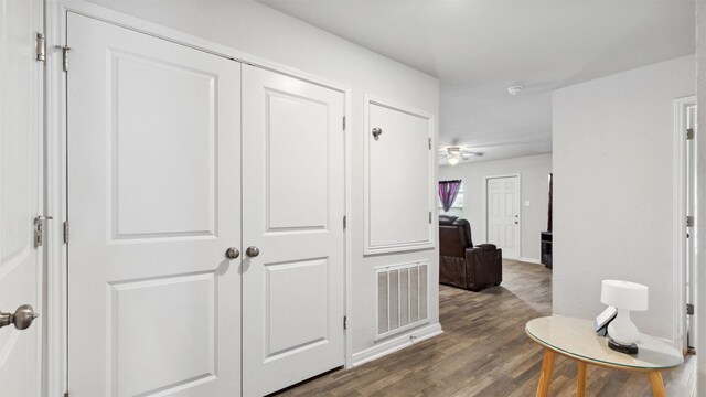 15515 Taylorcrest Dr, Conroe, TX 77306 - hall with wood finished floors