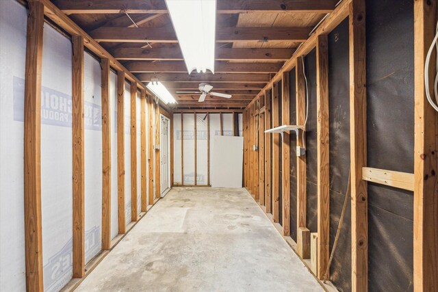 view of storage area