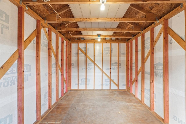 view of storage area