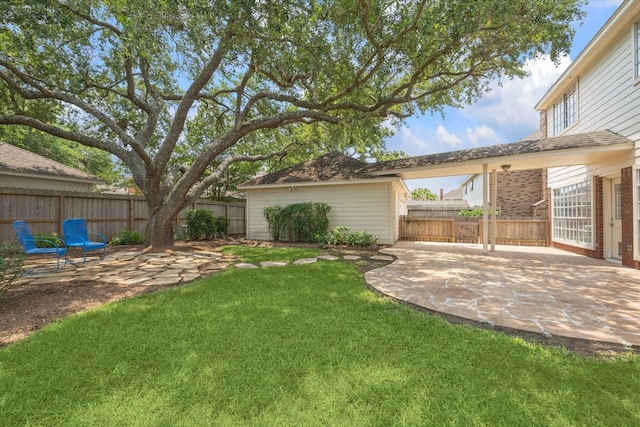 4107 Pebble Beach Dr, League City, TX 77573 - view of yard featuring a patio area