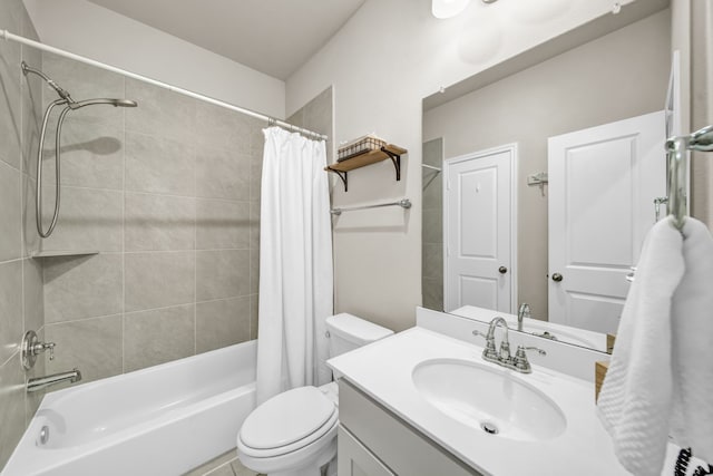 11430 Raven Claw Dr, Tomball, TX 77375 - bathroom with shower / bath combo, toilet, and vanity