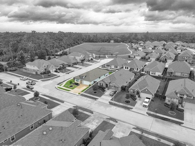 11430 Raven Claw Dr, Tomball, TX 77375 - aerial view of residential area with property parcel outlined